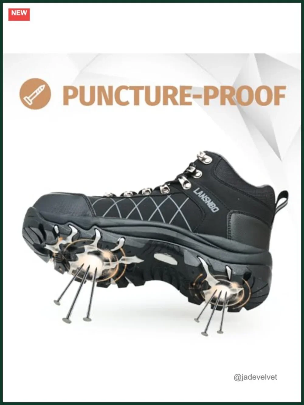 Waterproof Steel Toe Boots for Women Wide Width Non Slip Work Lightweight